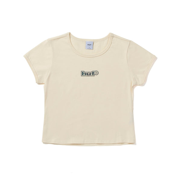 HUF Foil Logo Baby Knit T-Shirt Off White