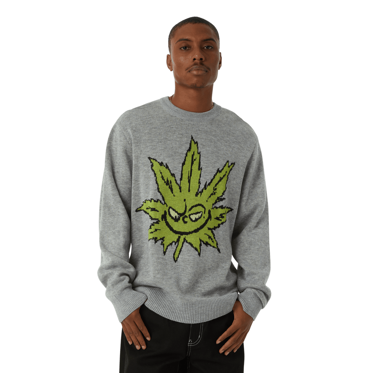 優先配送 Huf UK WORLDWIDE HUF – Sweater Crewneck Buddy Greench トップス