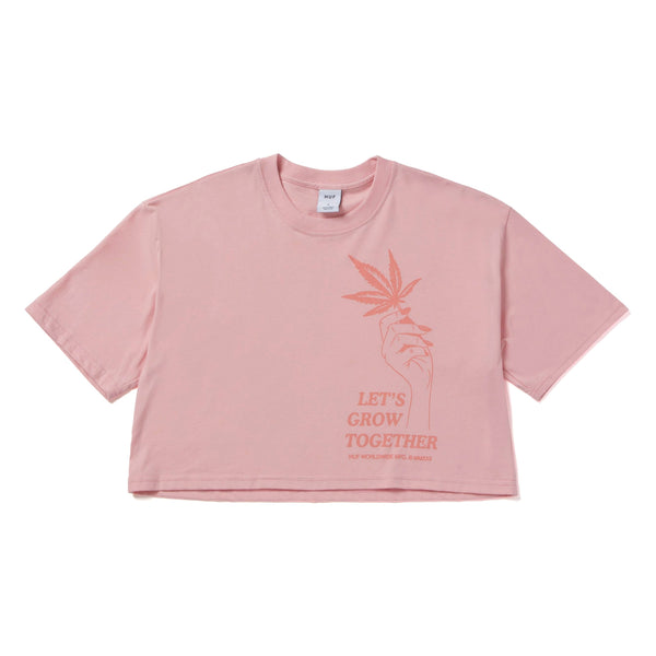 Huf Growth Crop T-Shirt Blush