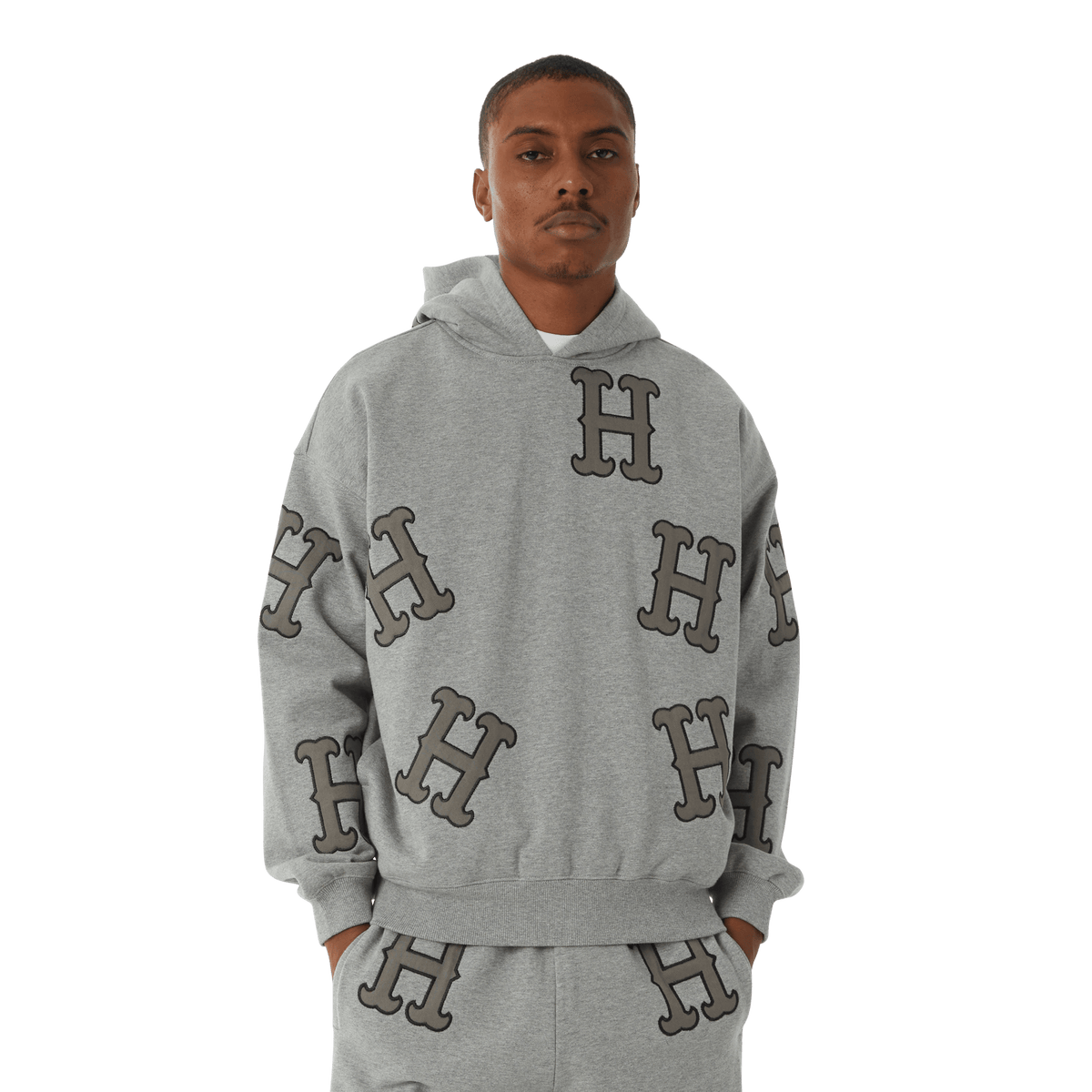 Huf H Applique Fleece Pant Heather Grey
