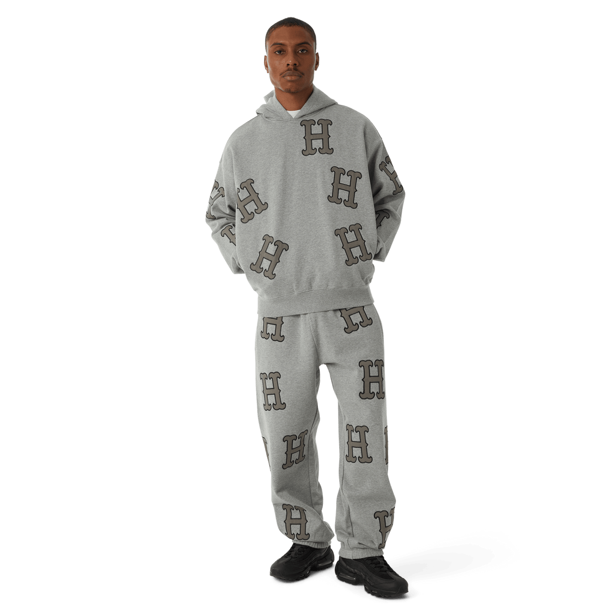Huf H Applique Fleece Pant Heather Grey