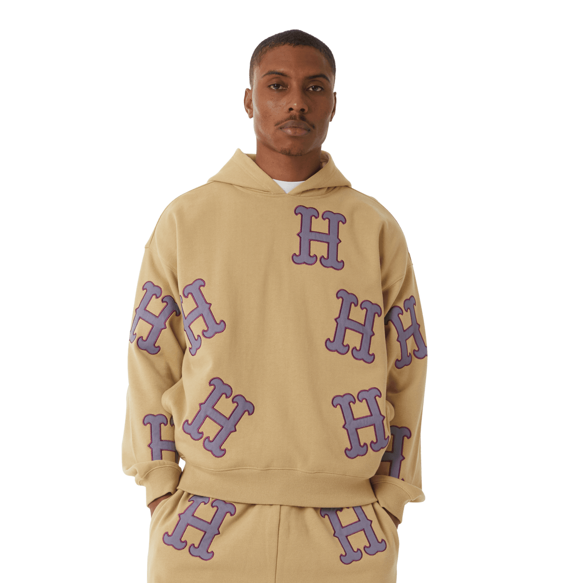 Huf H Applique Fleece Pant Oatmeal