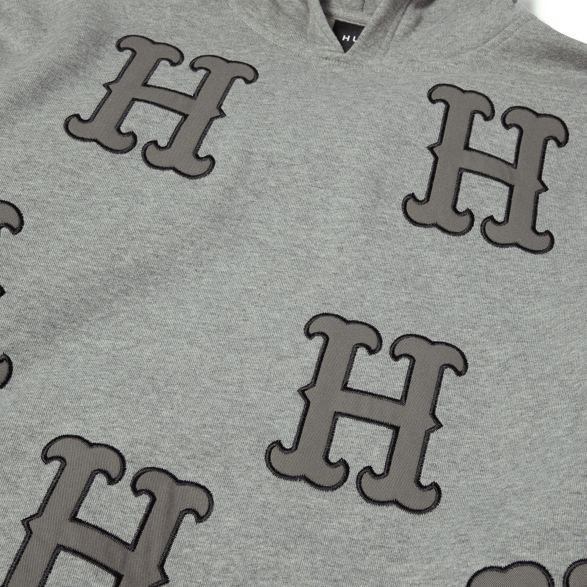 Huf H Applique Hoodie Heather Grey