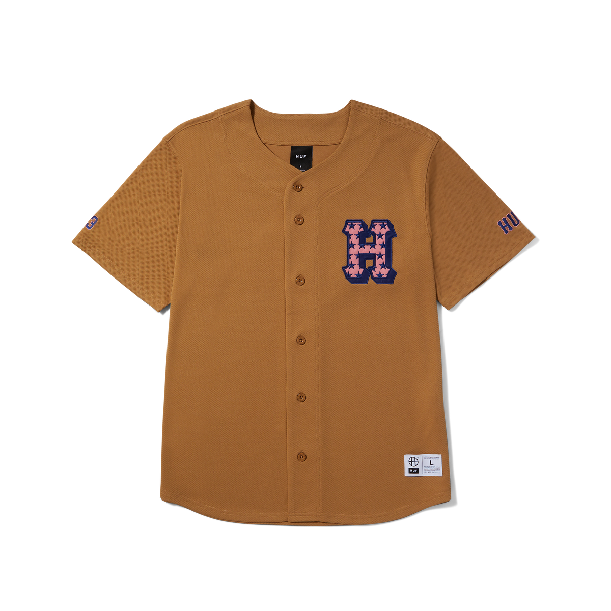 【即納】ハフ ゲームシャツ HUF H-STAR BASEBALL SHIRT Tシャツ 楽天市場】ハフ ゲームシャツ HUF H-STAR BASEBALL SHIRT T