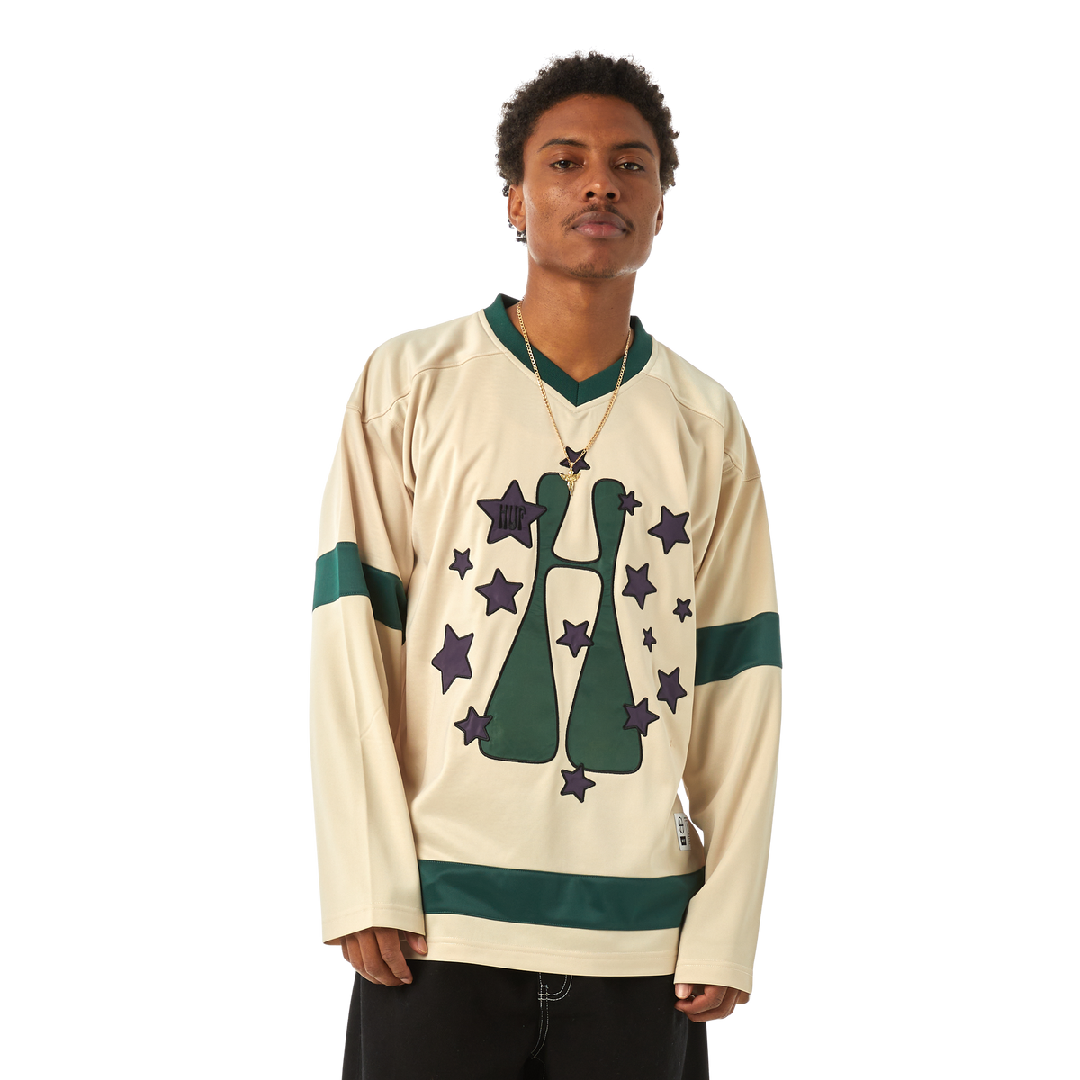 シャツ HUF H-CLASS JERSEY HUF H class print jersey in black | ASOS