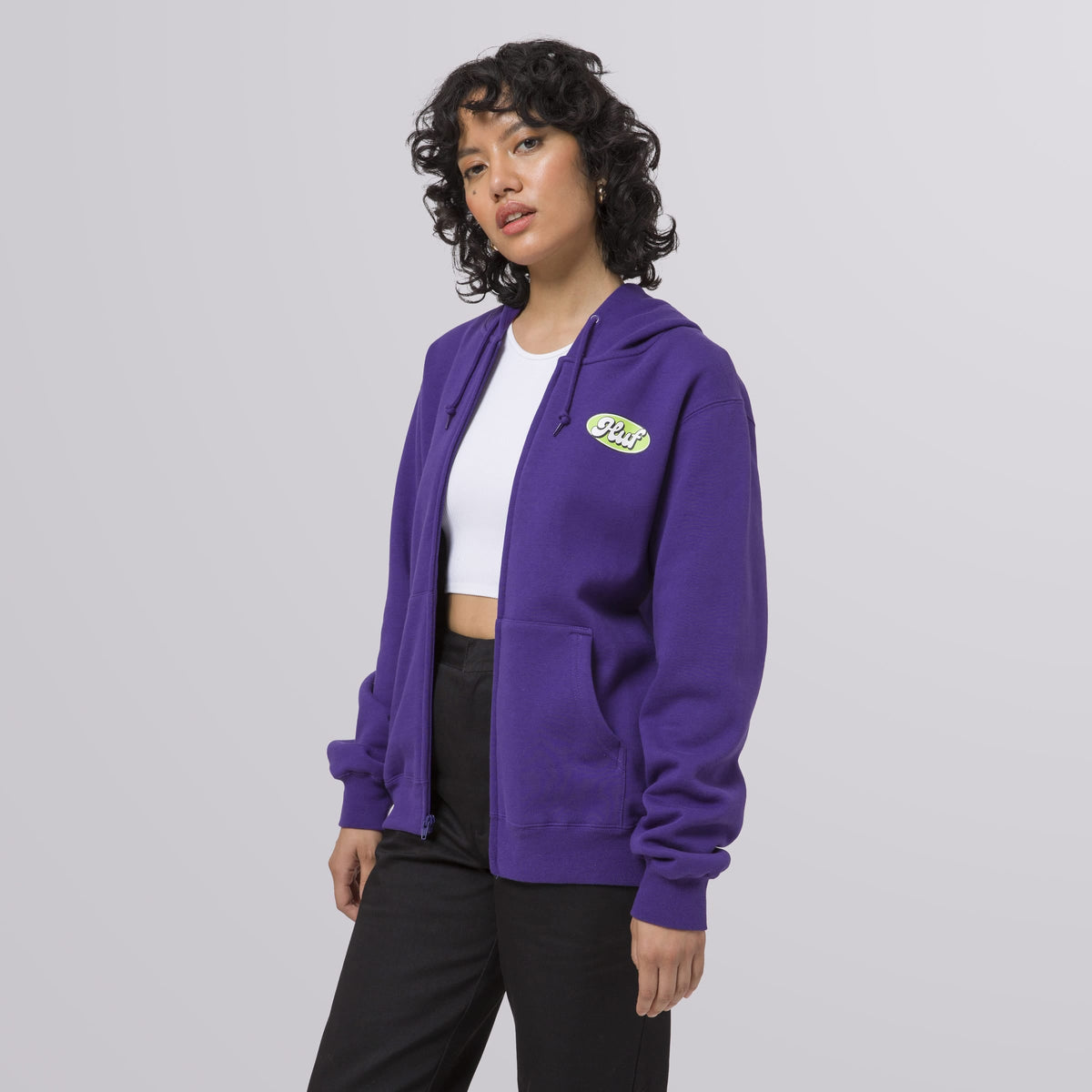 Huf purple hoodie top