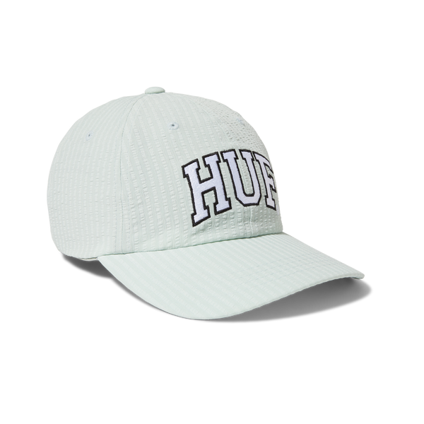 White huf top trucker hat