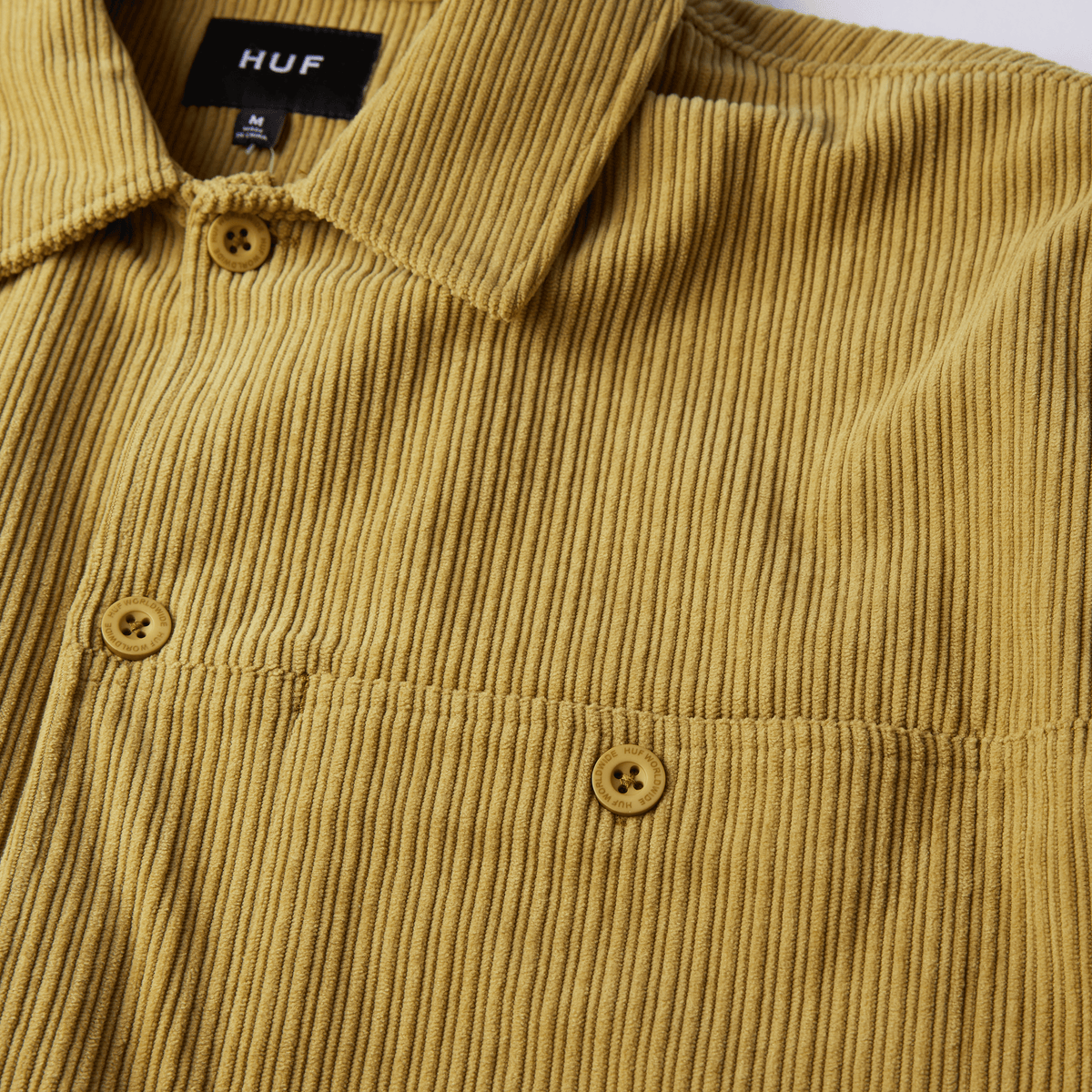 Huf Co Corduroy Overshirt Cactus