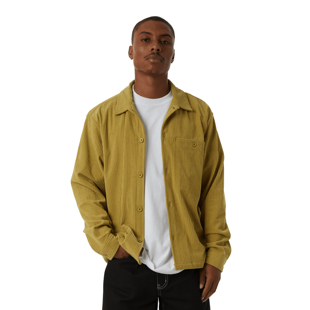 Huf Co Corduroy Overshirt Cactus
