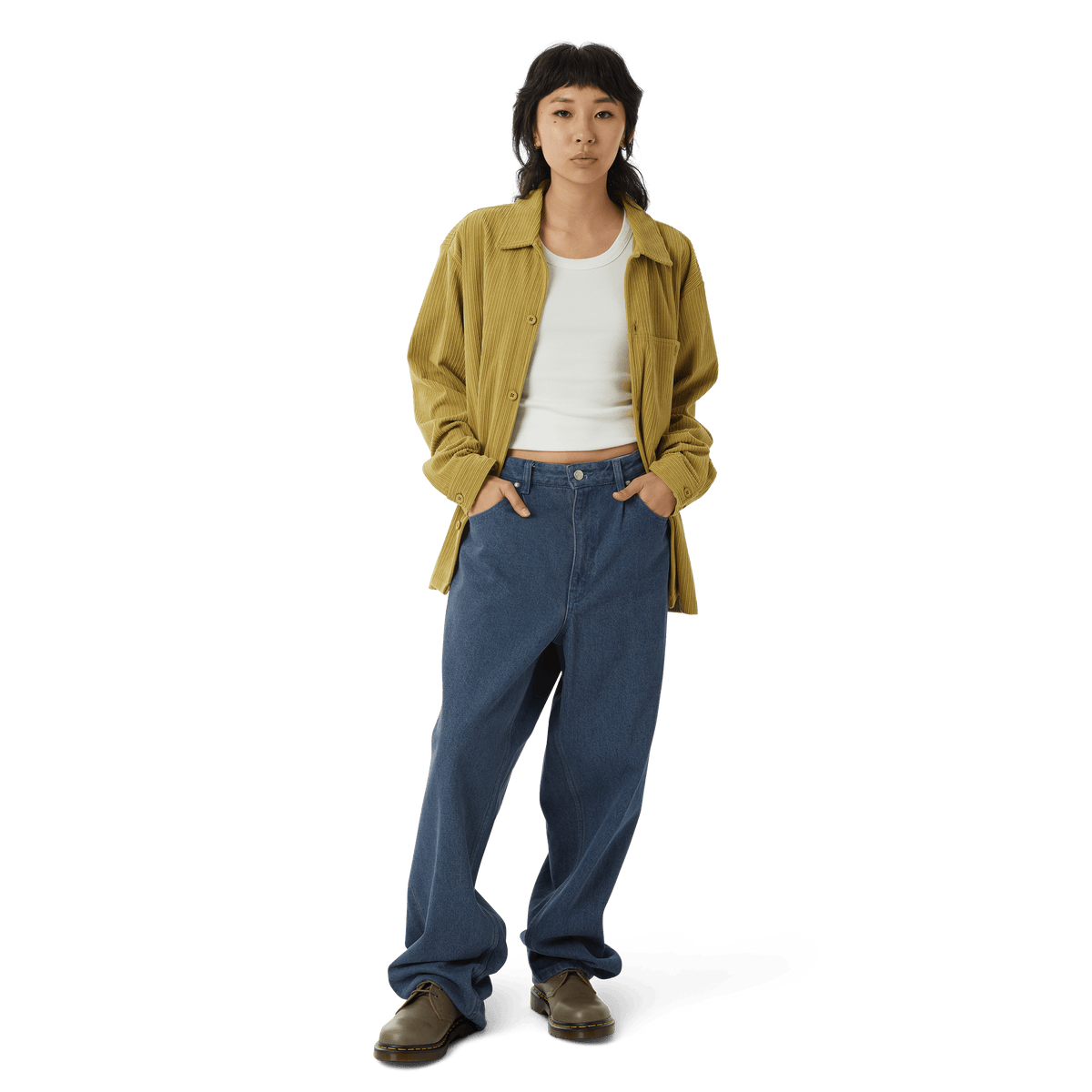 Huf Co Corduroy Overshirt Cactus