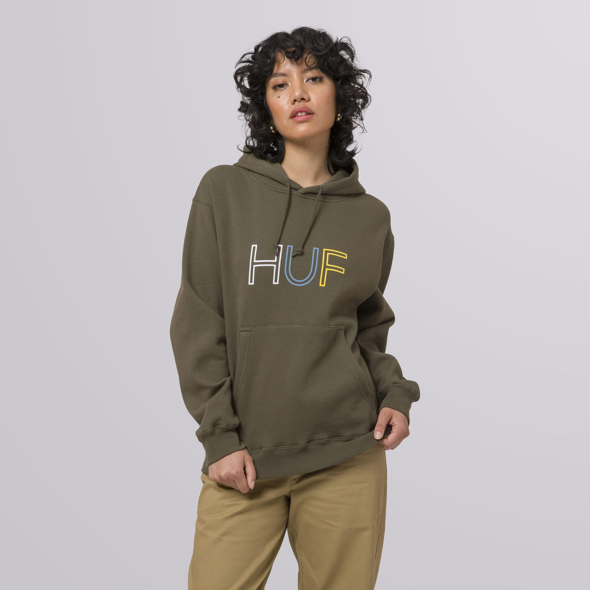 Huf HD Logo Pullover Hoodie Huf HUF WORLDWIDE UK