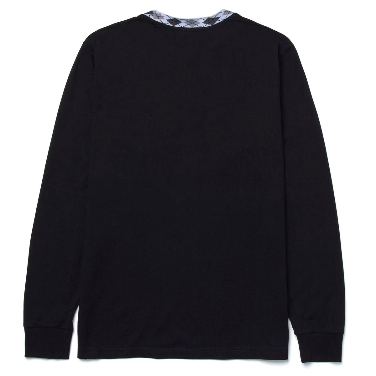 HUF Huf Jacquard Neck Long Sleeve Knit Top Black