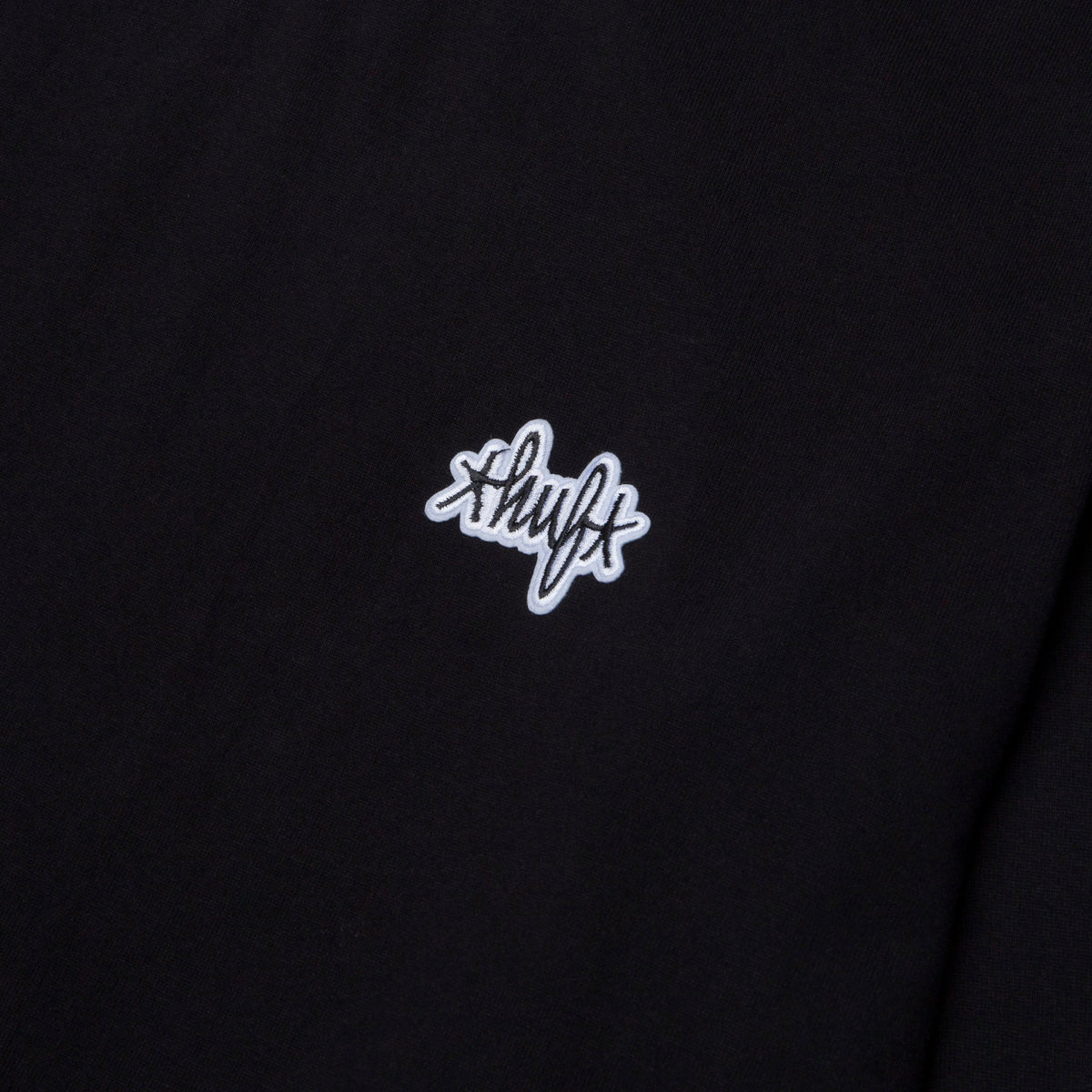 HUF Huf Jacquard Neck Long Sleeve Knit Top Black