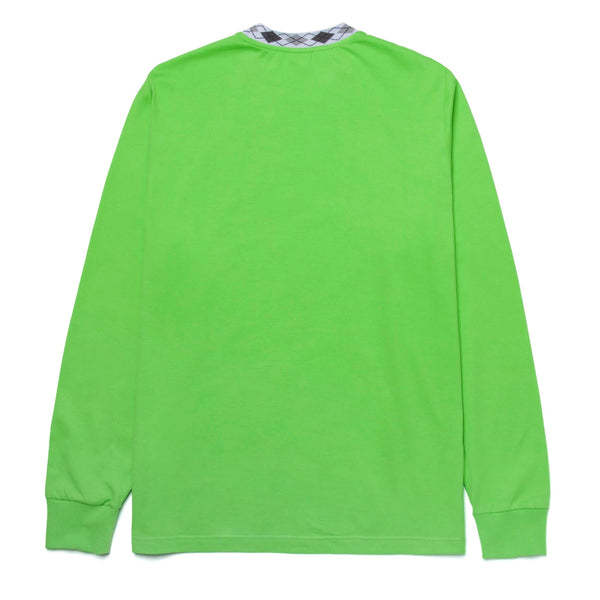 HUF Huf Jacquard Neck Long Sleeve Knit Top Huf Green