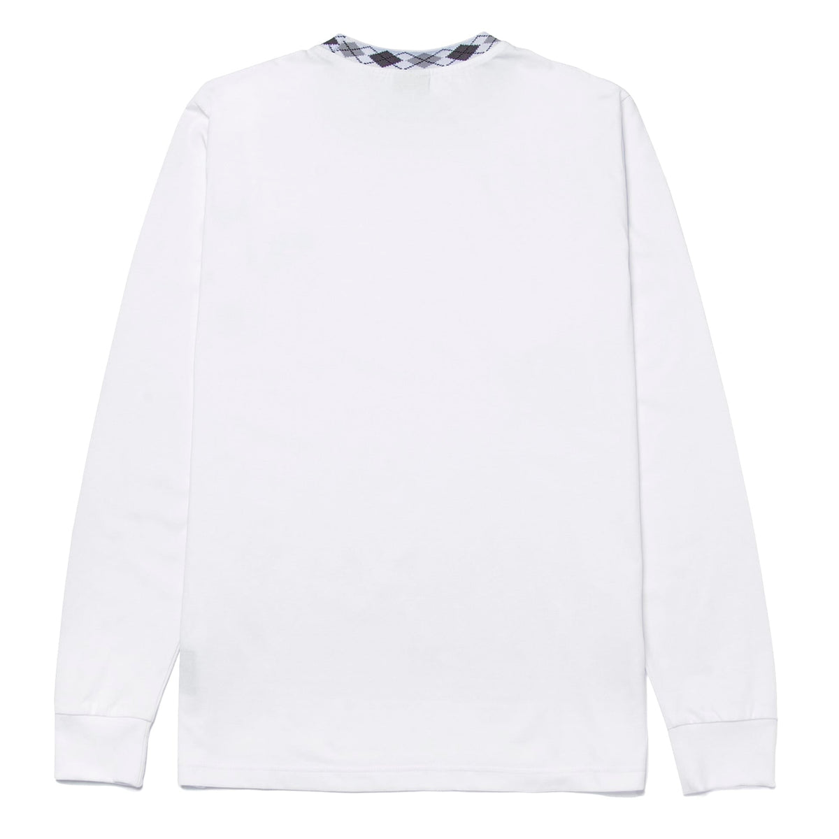 HUF Huf Jacquard Neck Long Sleeve Knit Top White