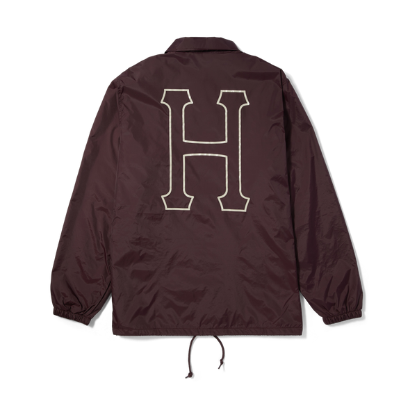 HUF SET H Coaches Jacket Eggplant