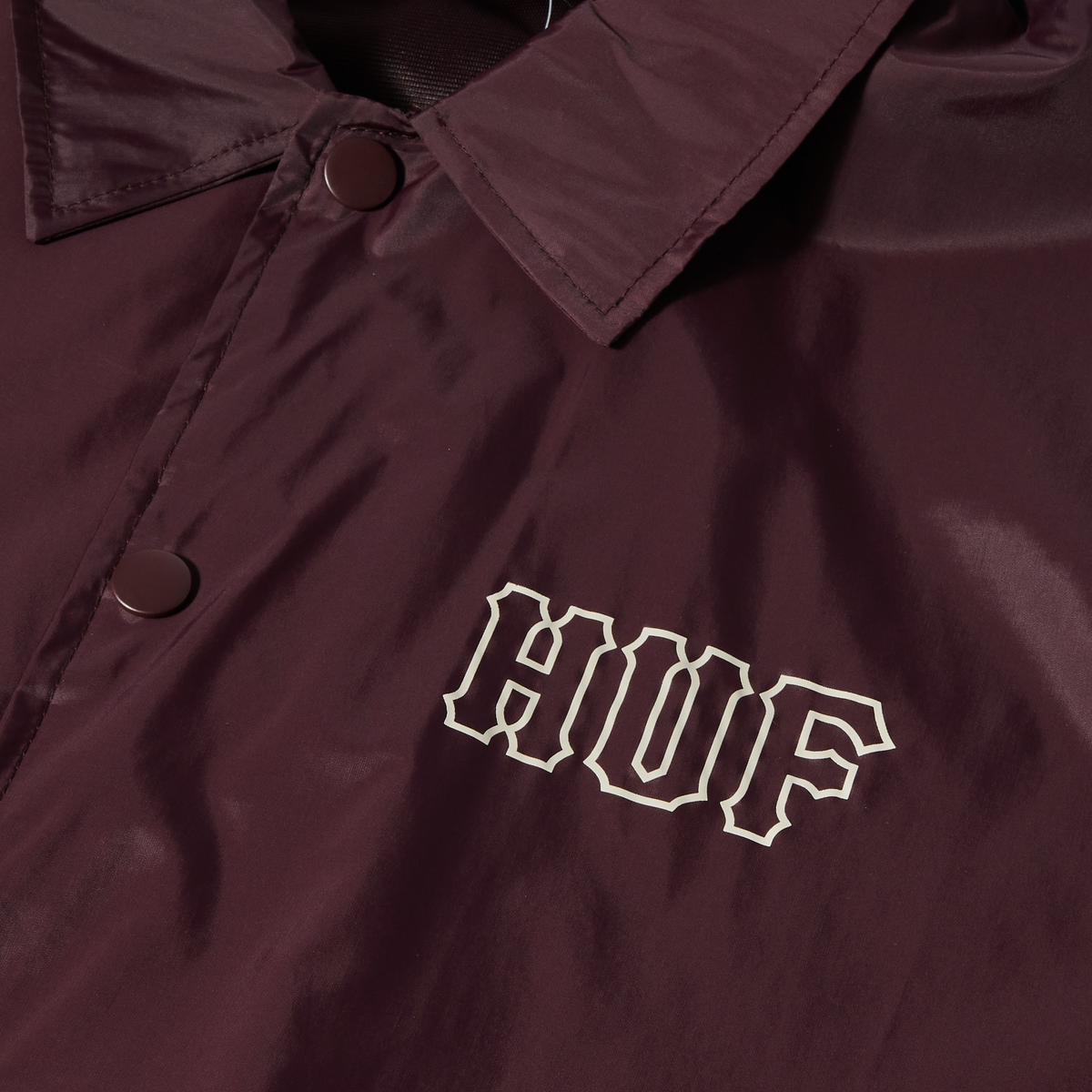 HUF SET H Coaches Jacket Eggplant