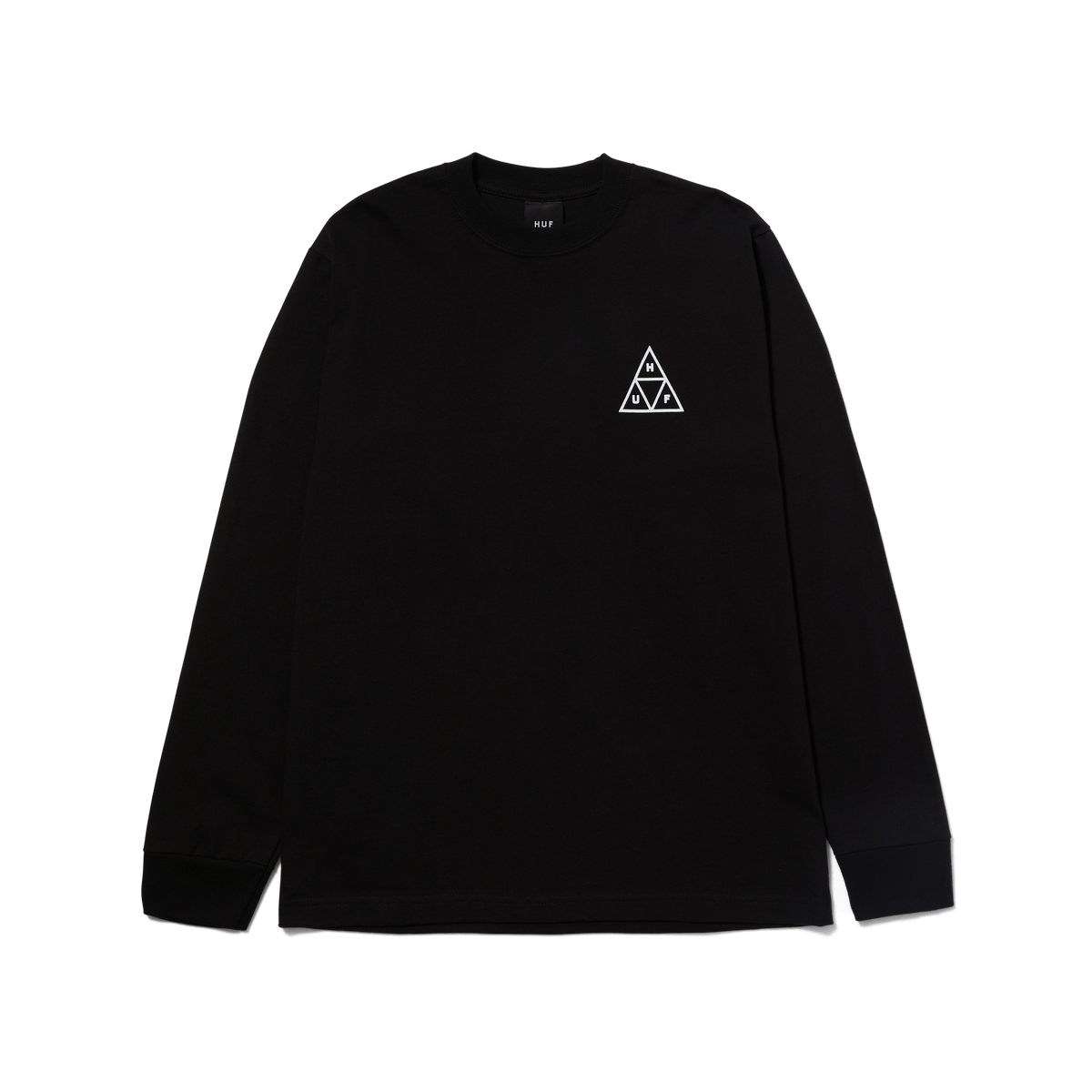 HUF SET Triple Triangle Long Sleeve T-Shirt Black