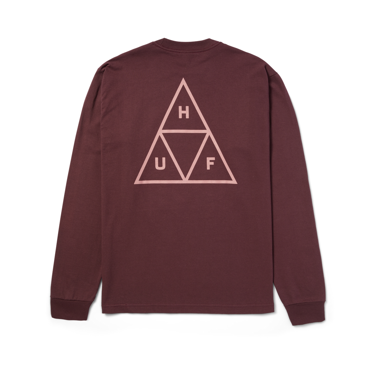 HUF SET Triple Triangle Long Sleeve T-Shirt Eggplant