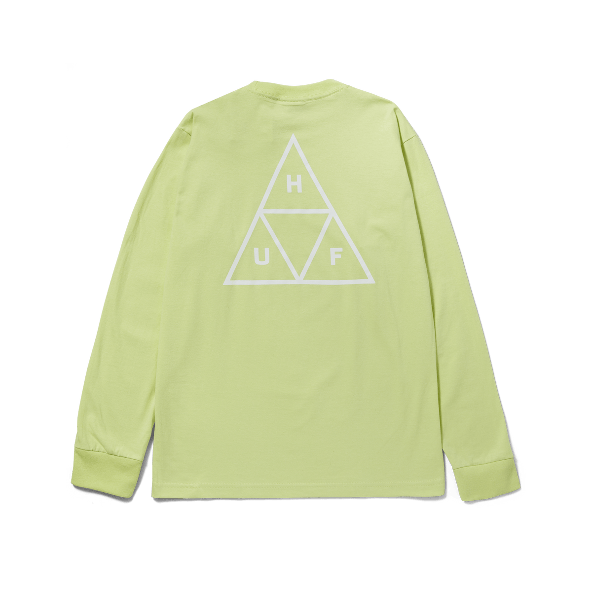 HUF SET Triple Triangle Long Sleeve T-Shirt Lime