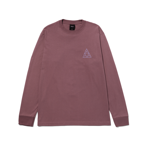 HUF SET Triple Triangle Long Sleeve T-Shirt Mauve