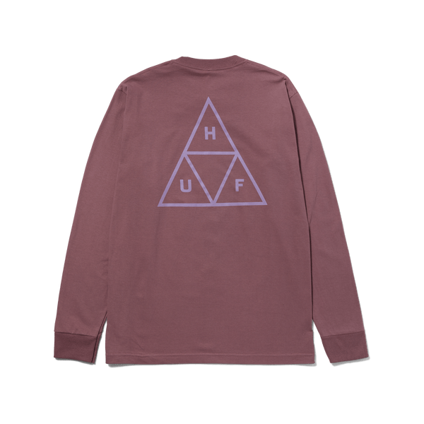 HUF SET Triple Triangle Long Sleeve T-Shirt Mauve