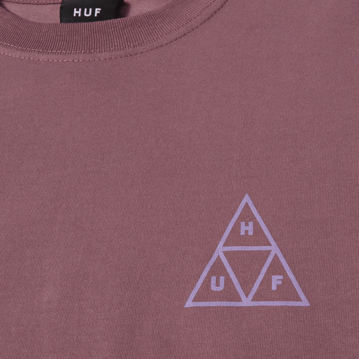 HUF SET Triple Triangle Long Sleeve T-Shirt Mauve