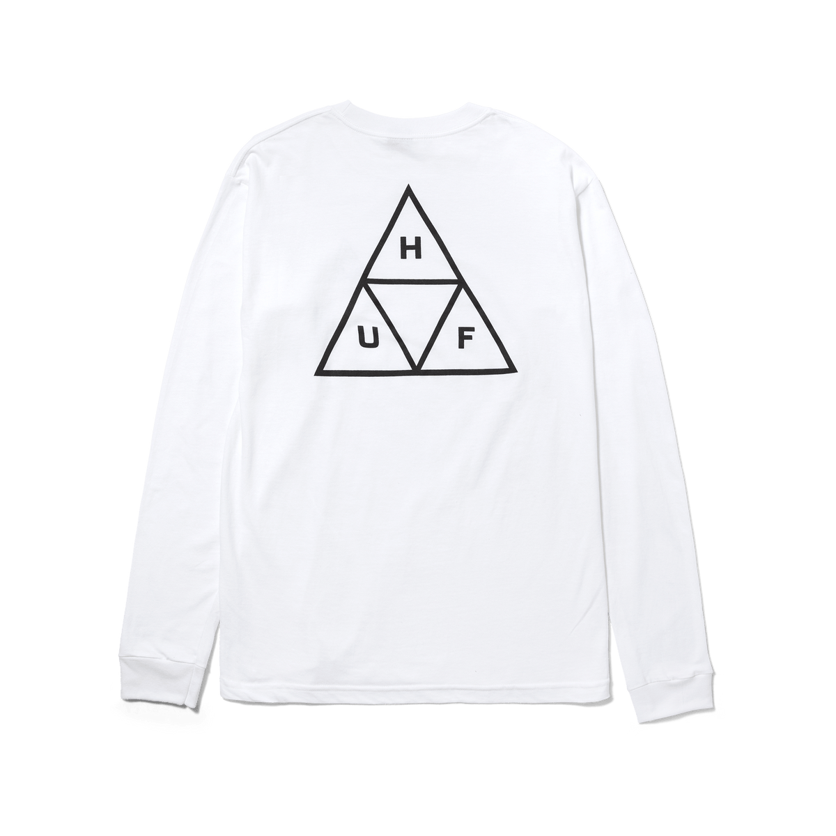 HUF SET Triple Triangle Long Sleeve T-Shirt White