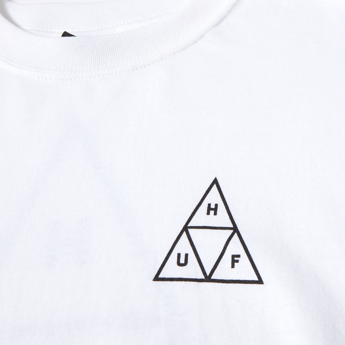 HUF SET Triple Triangle Long Sleeve T-Shirt White