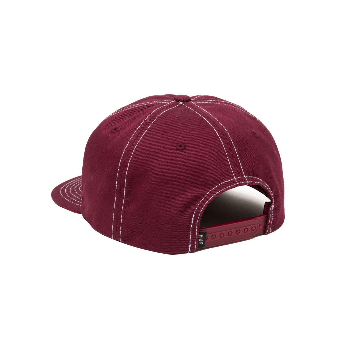 Huf Set Triple Triangle Snapback Berry/White