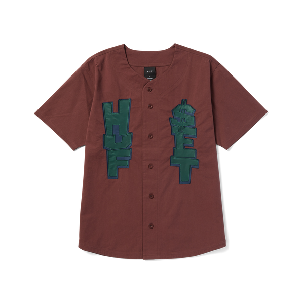 HUF / 半袖シャツ/L/コットン/BRW/BU00189/TEAM BASEBALL JERSEY Huf Huf Team Baseball Jersey – HUF WORLDWIDE UK