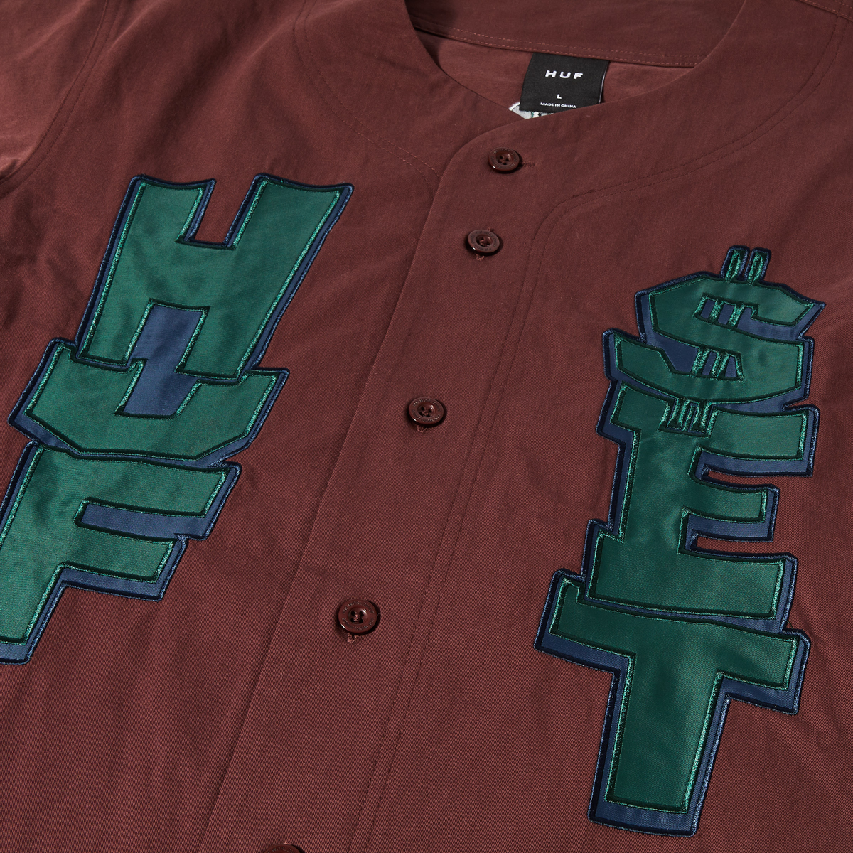 Huf Team Baseball Jersey Eggplant