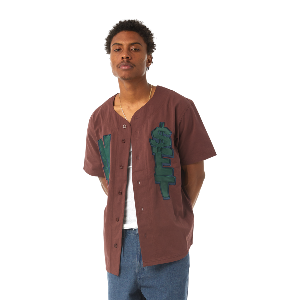 Huf Team Baseball Jersey Eggplant