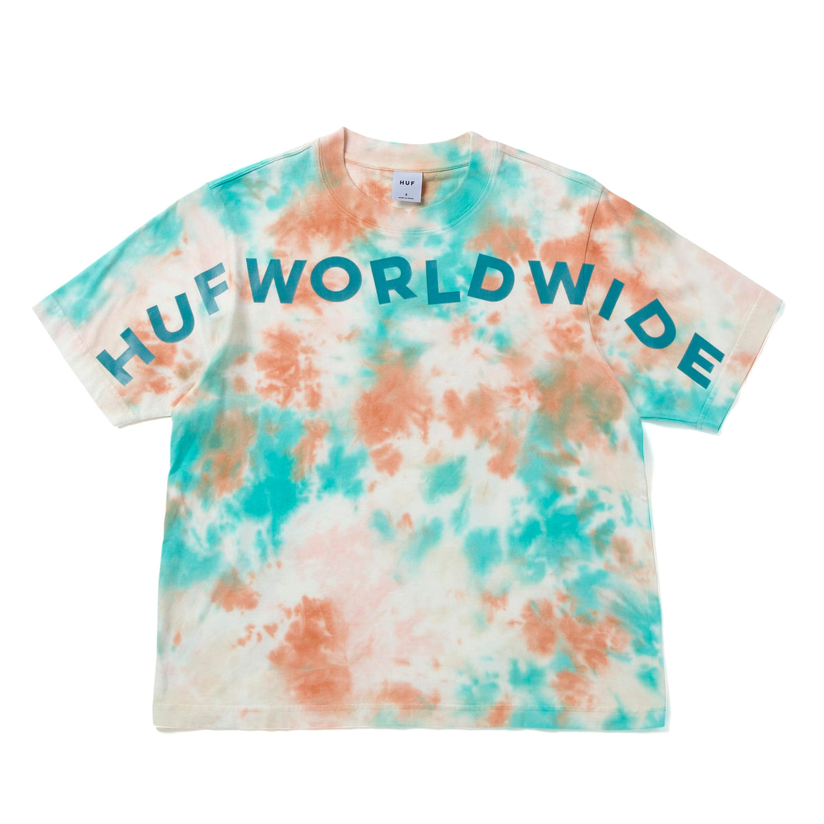 HUF Huf Worldwide TieDye Relax T-Shirt Natural