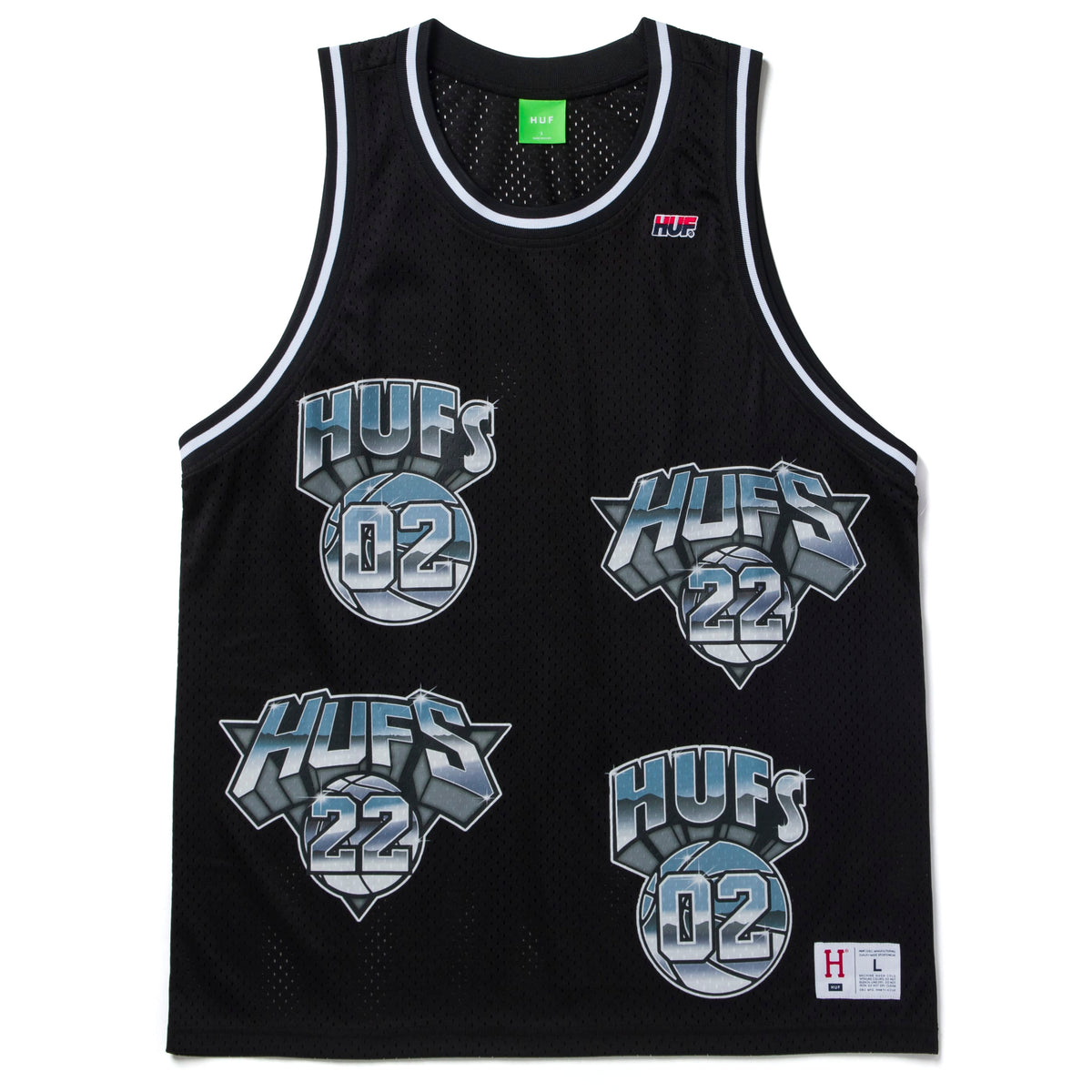 HUF Hufs Basketball Jersey Black