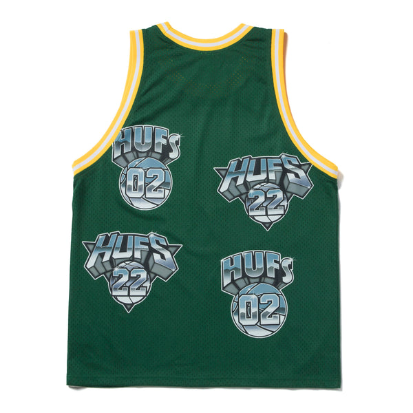 HUF Hufs Basketball Jersey Green