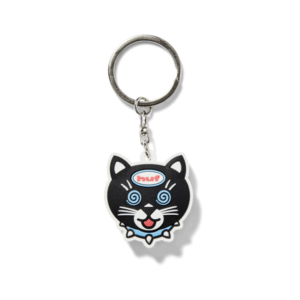 Huf Hypno Cat Led Keychain Black