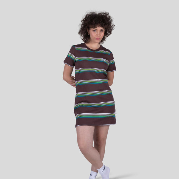 HUF Landmark Knit Dress Brown