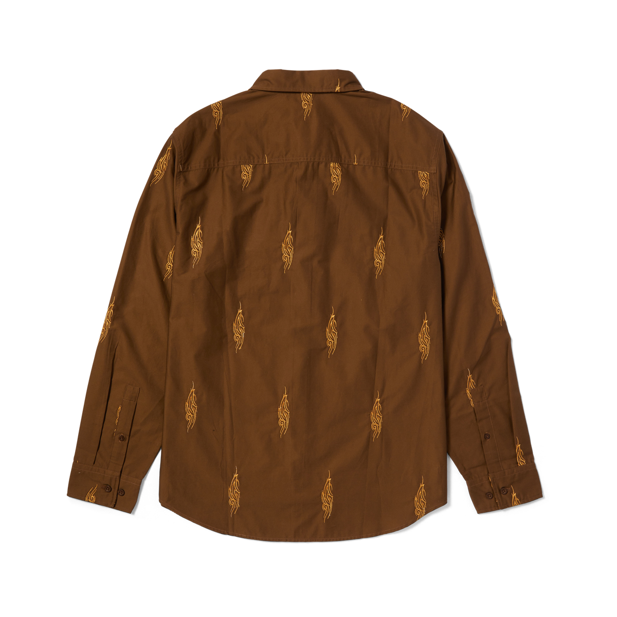 Huf Larkin Embroidered Work Shirt Bison