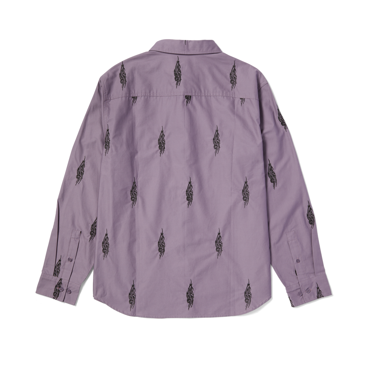 Huf Larkin Embroidered Work Shirt Dust Purple