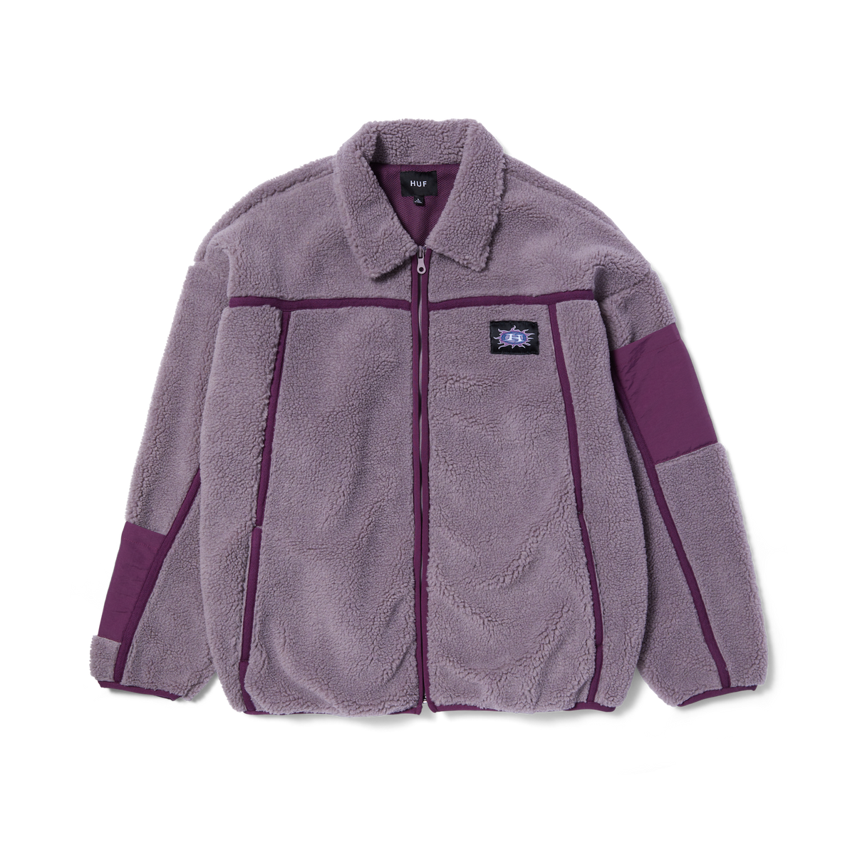 Huf Livingston Sherpa Jacket Dust Purple