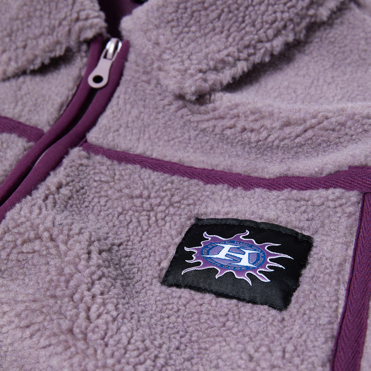 Huf Livingston Sherpa Jacket Dust Purple