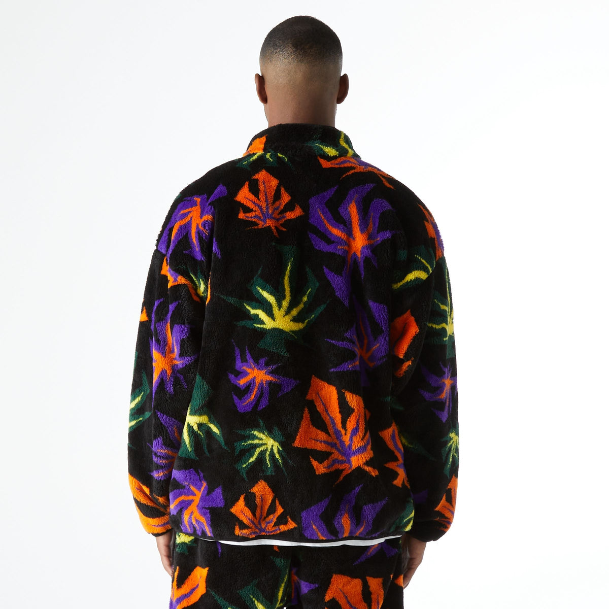 Huf Lowell Jacquard Sherpa Full-Zip Fleece