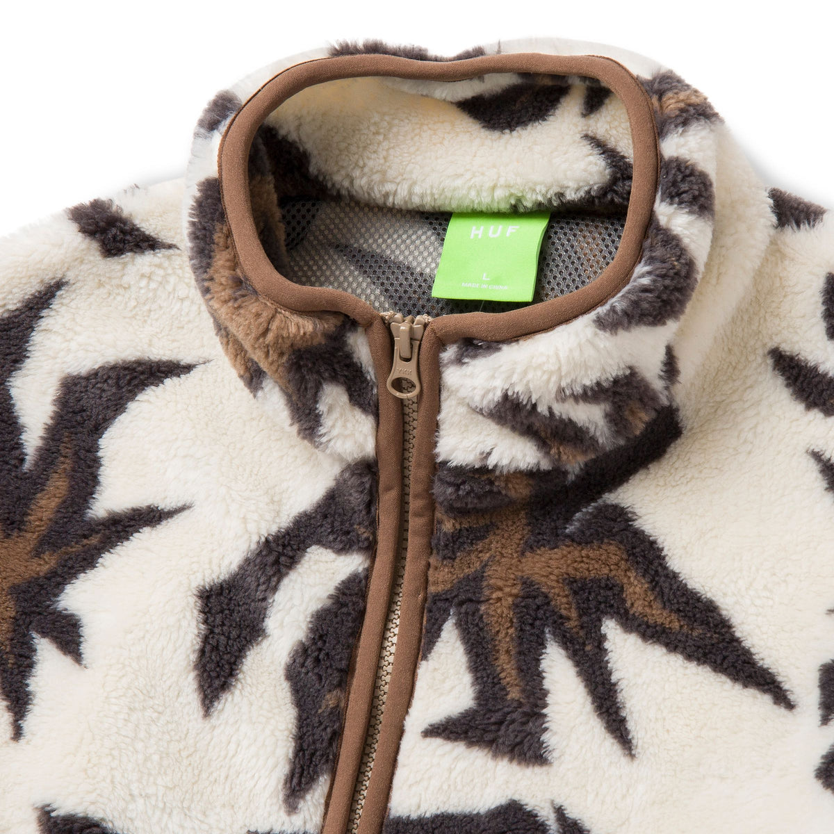 Huf Lowell Jacquard Sherpa Full-Zip Fleece