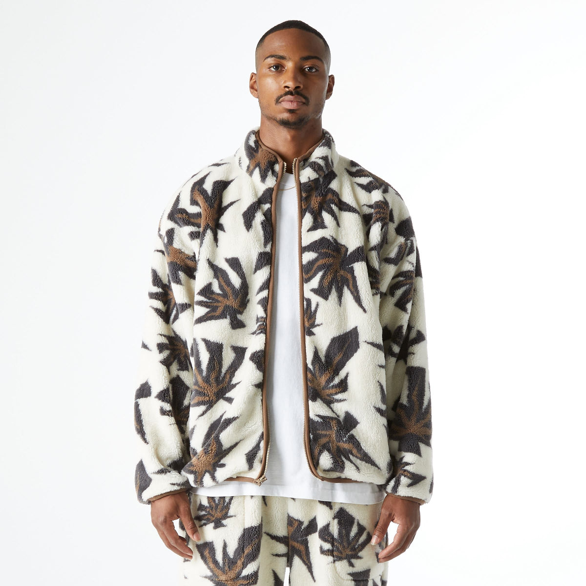 Huf Lowell Jacquard Sherpa Full-Zip Fleece