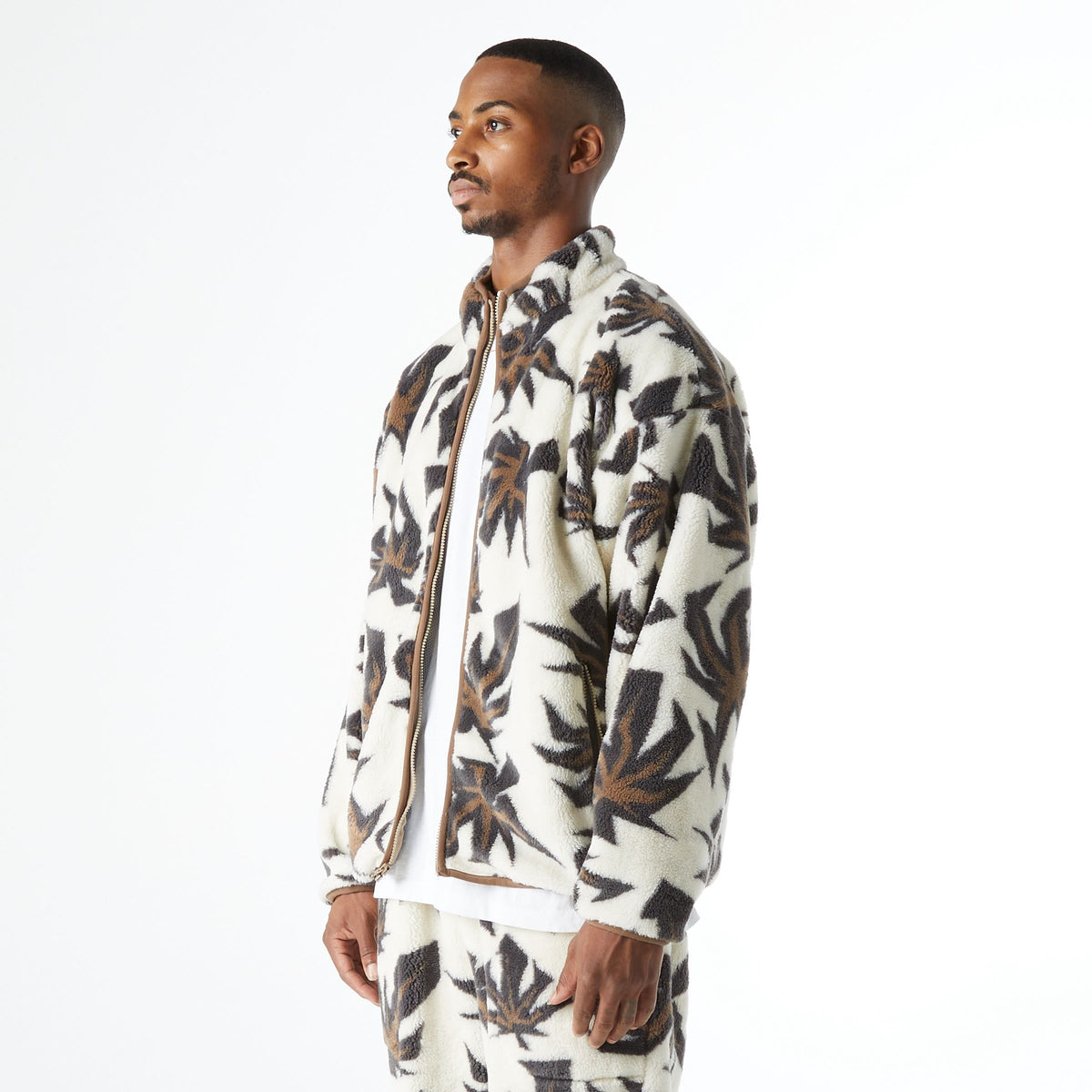 Huf Lowell Jacquard Sherpa Full-Zip Fleece