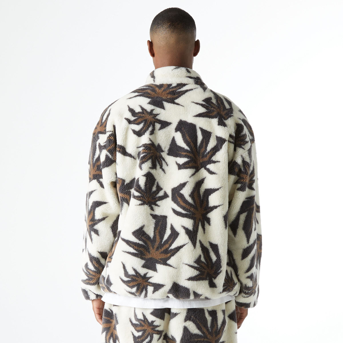 Huf Lowell Jacquard Sherpa Full-Zip Fleece