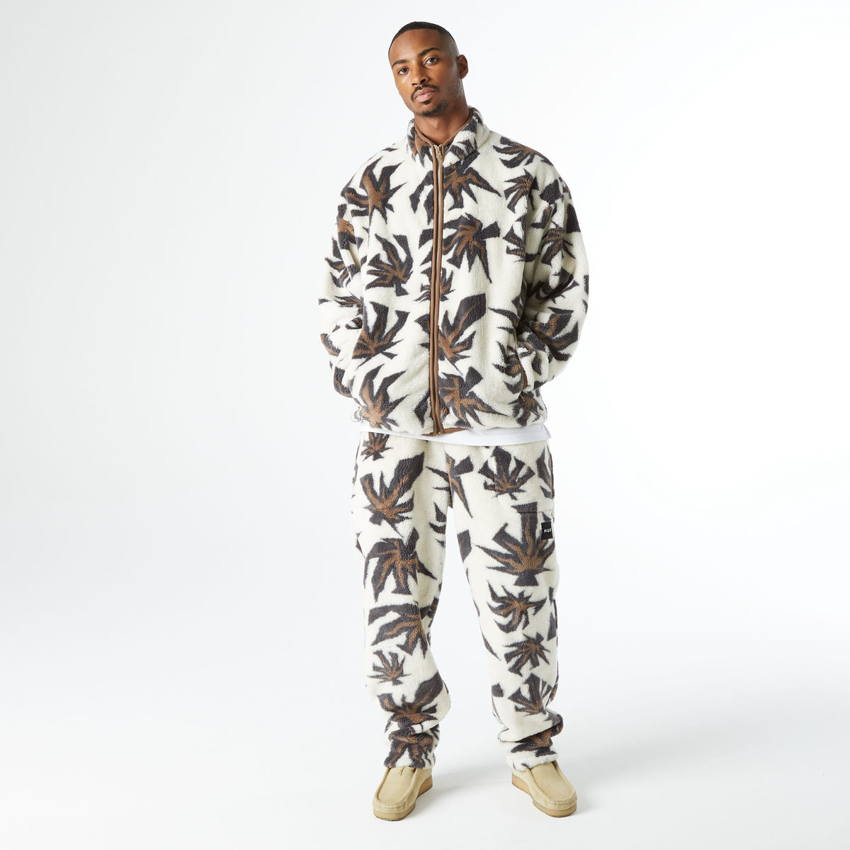 Huf Lowell Jacquard Sherpa Full-Zip Fleece