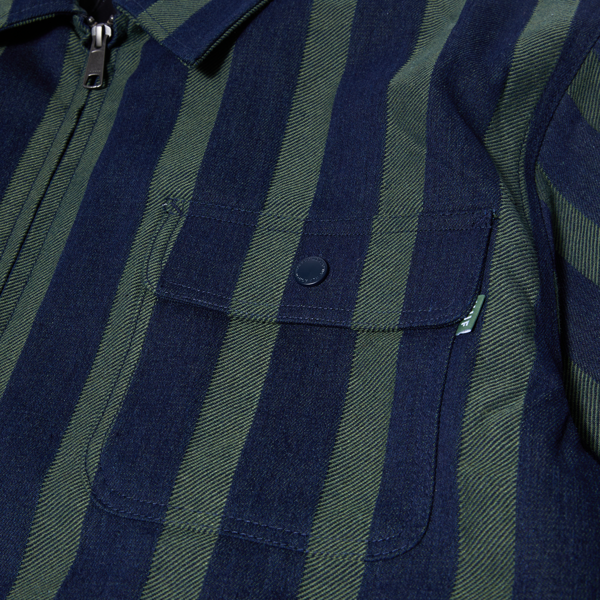 Huf Ludlow Denim Chore Jacket Avocado