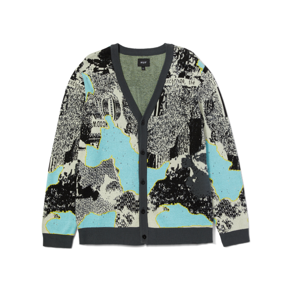 Huf Mashup Cardigan Sweater Multi